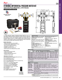 Thumbnail of document Brochure - 490A Hydronic Differential Pressure Manometer